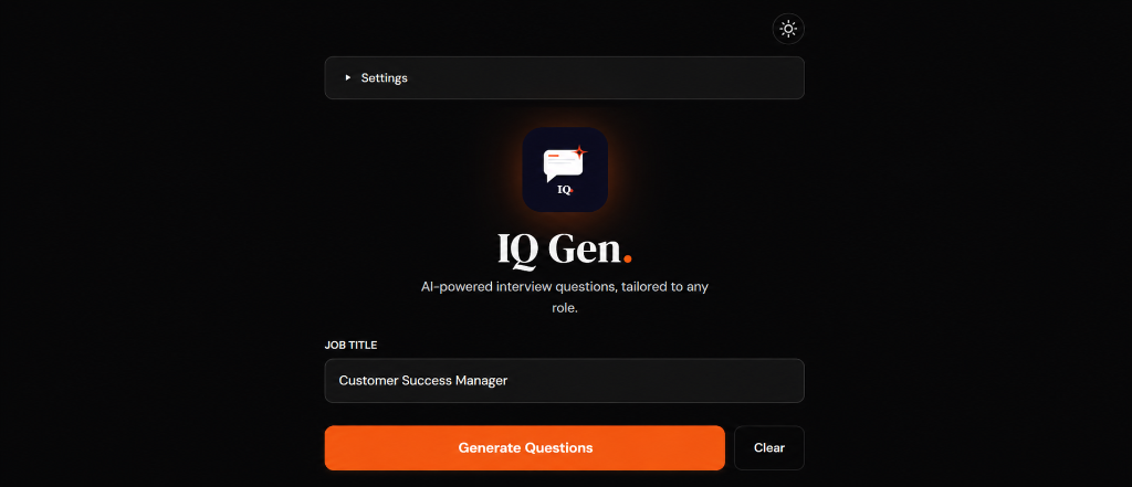IQ Gen Generated Deterministic Output