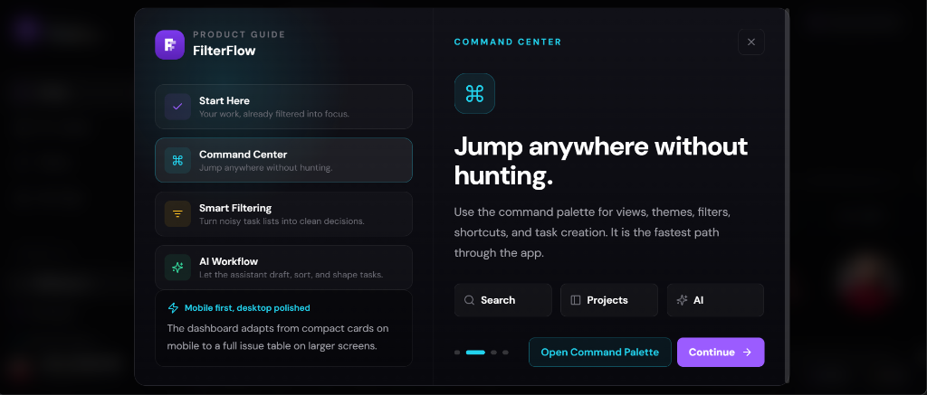 FilterFlow Task Console